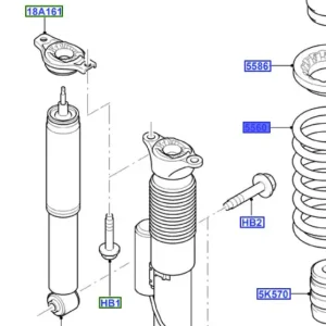 Nie przegap Sprężyna zawieszenia tylnego