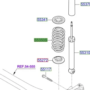 Tylko do końca tygodnia Sprężyna zawieszenia tylnego Kia ProCeed 20-25