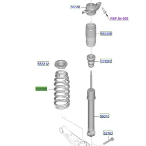 Hit cenowy Sprężyna zawieszenia tylnego Kia Sportage 21-25