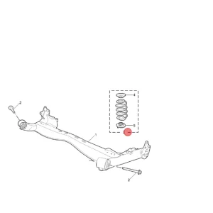 Ograniczona ilość Sprężyna zawieszenia tył MG3 2024
