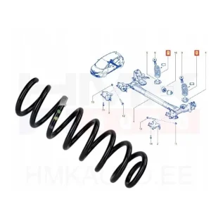 Ostatnia szansa Sprężyna zawieszenia tył RENAULT ESPACE V 5 SCENIC IV 4 tylna ASO OE