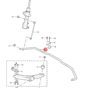 Niska cena Stabilizator przedni mg zs I clasic