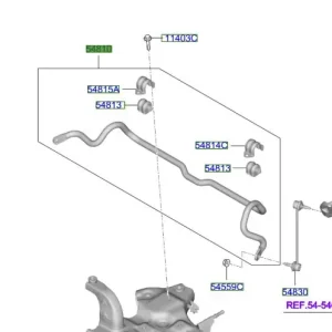 Stabilizator zawieszenia tylnego Kia ProCeed 20-25 Premium