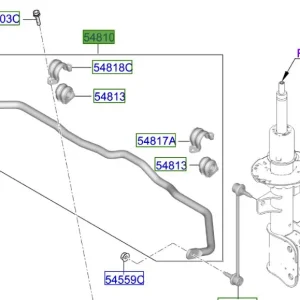 Dostępne od ręki Stabilizator zawieszenia tylnego Kia Sportage 21-25