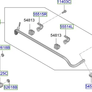 Darmowy zwrot Stabilizator zawieszenia tylnego Kia Sportage 21-25