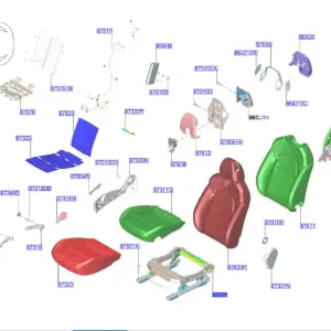 Darmowa dostawa Stelaż fotela przedni prawy nissan juke 2019 - wyprzedaż