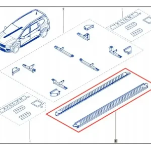 Stopnie boczne DACIA JOGGER belki ASO OE Popularny