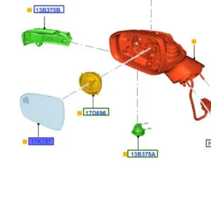 Szkło lusterka lewego 2014 2022 FORD Promocja