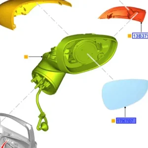 Szkło lusterka lewego bmax 20122017 Wyjątkowa oferta