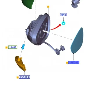 Cena promocyjna Szkło lusterka prawego Ford Fiesta 2008 2019 - wyprzedaż