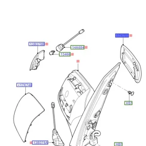 Super okazja Szkło lusterka prawego podgrzewane Ford Focus Cmax - wyprzedaż