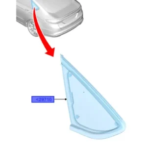 Szyba boczna błotnika lewy tył Ford Mondeo MK5 - wyprzedaż Obniżka ceny