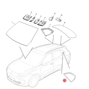 Szyba boczna lewa S5 ev MG Wyjątkowa oferta