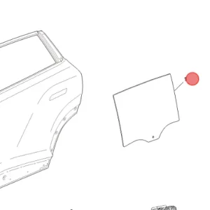 Popularny Szyba boczna lewy tył mg hs 2024