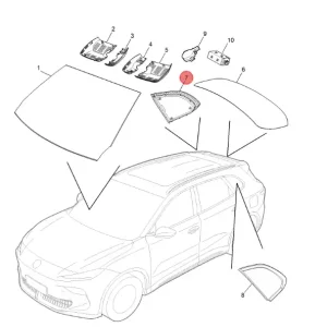 Szybka wysyłka Szyba boczna prawa S5 ev MG