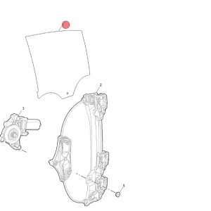 Tani Szyba boczna prawy tył MG3 2024