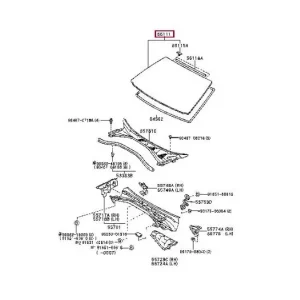 Cena promocyjna Szyba czołowa avensis Toyota - wyprzedaż