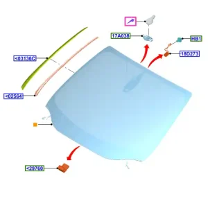 Szyba czołowa focus 2014-19 FORD - wyprzedaż Hit sprzedaży