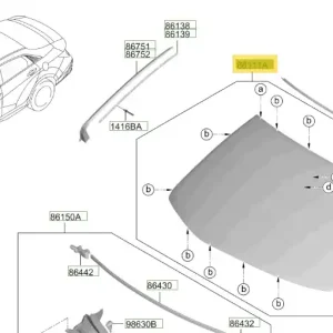 Bezpieczna płatność Szyba czołowa Hyundai Elantra (2020-2023)