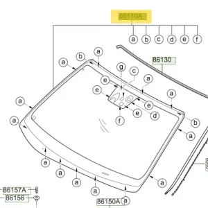 Szyba czołowa Hyundai I30 (2017-2020) Kup teraz