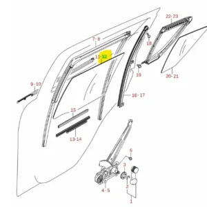 Szyba drzwi prawy tył Suzuki Swift - wyprzedaż Taniej