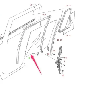 Szyba drzwi tylnych prawych Suzuki Szybka dostawa