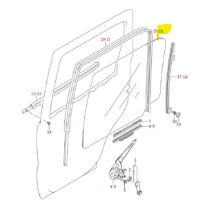 Szyba drzwi tył lewa Suzuki Ignis - wyprzedaż Oferta limitowana