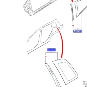 Szyba karoseryjna tylna prawa fiesta fusion 20012012 FORD - wyprzedaż Zamów dziś