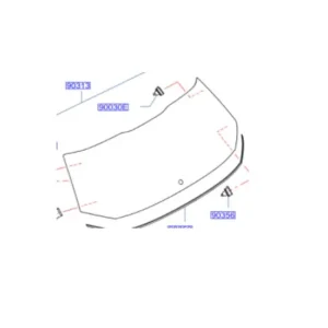 Ostatnie sztuki Szyba klapy bagażnika NISSAN