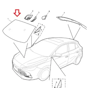 Szyba przednia czołowa MG3 Wyprzedaż