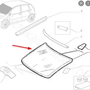 Zniżka Szyba przednia Fiat