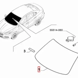 Szyba przednia Fiat Tipo - wyprzedaż Oferta czasowa