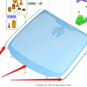 Szyba czołowa smax 2015FORD - wyprzedaż Okazja