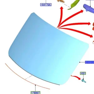 Szyba czołowa transit 2014FORD - wyprzedaż Niska cena
