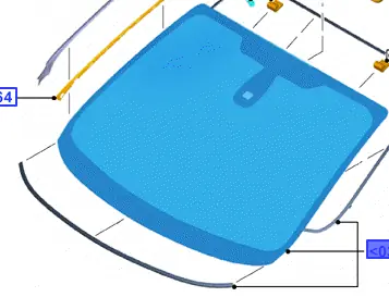 Nowość Szyba przednia FORD