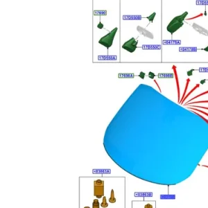Dostępne od ręki Szyba przednia FORD