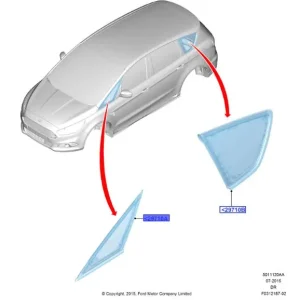 Szyba trójkątna lewy przód 2015 Zniżka