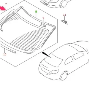 Szyba tylna kizashi Suzuki Bezpieczne zakupy