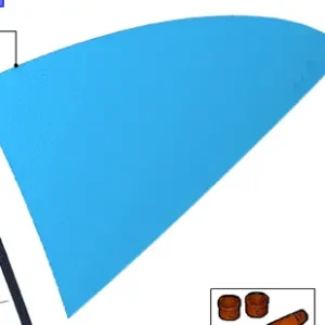 Szyba tylna lewa Tani