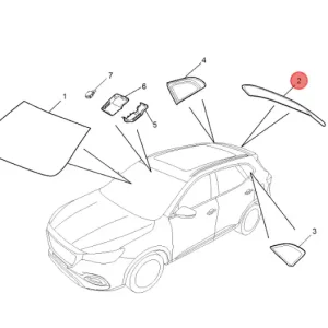 Kup online Szyba tylna mg hs (gen 1)