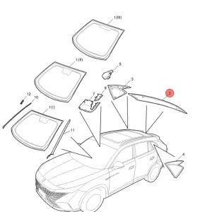 Szyba tylna mg hs 2024 Zamów dziś