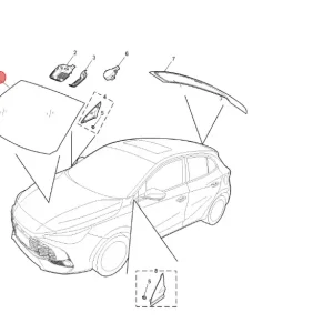 Szyba tylna MG3 2024 Super okazja