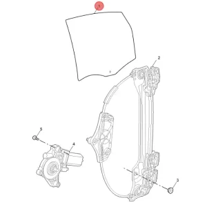 Najlepsza cena Szyba tylna prawa mg S5 ev