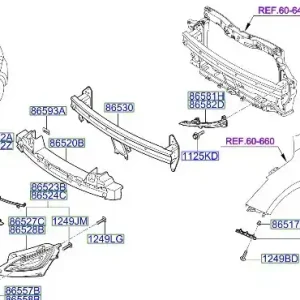 Ślizg prawy zderzaka przedniego Hyundai Nie przegap