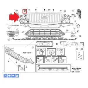 Okazja Ślizg prawy zderzaka przedniego XC60 Volvo