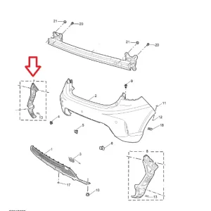 Ostatnia szansa Ślizg zderzaka lewy tył MG3