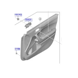 Tapicerka drzwi przednich prawych KIA - wyprzedaż Oferta czasowa