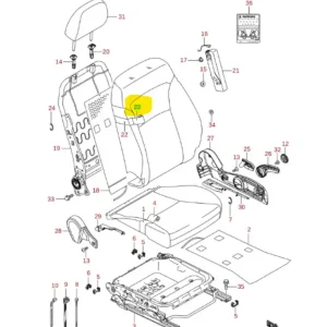 Tapicerka fotela kierowcy Suzuki SX4 / S-CROSS - wyprzedaż Tylko dziś
