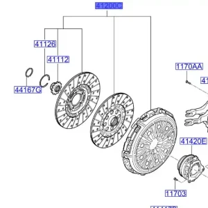 Tarcza + docisk sprzegla dwust. KIA Bezpieczna płatność