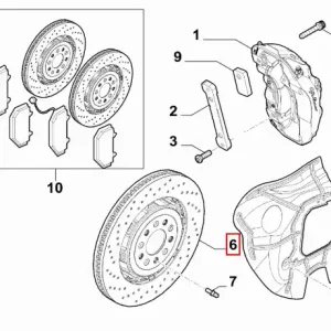 Premium Tarcza hamulcowa przednia Alfa Romeo Giulia - wyprzedaż